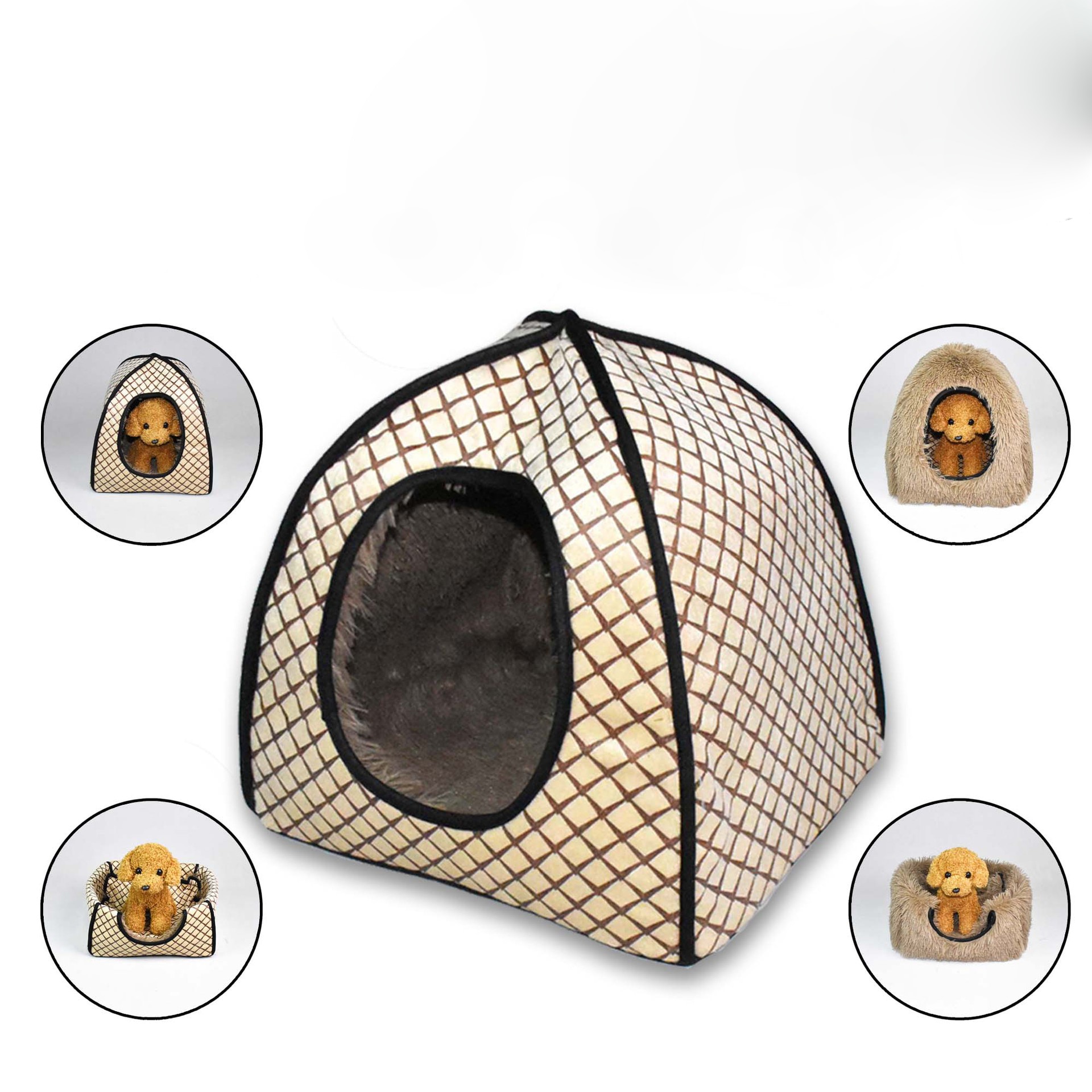 petshy dog cat bed house plush winter warm cat kennel bed cave pet cat nest kitten cats small dog bed kennel beds